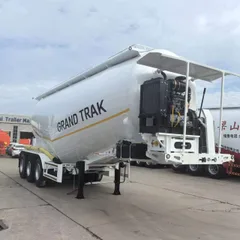 Export Horizontal Bulk Powder Material Tank Trailer 11000-135000mm Cement Transport Tank Semi-Trailer Multi Color Custom Dry Bulk Tank Trailer