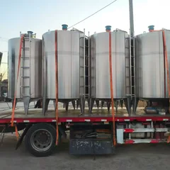 Vertical Double Cone 5000L Stainless Tank Liquid Mixing & Storage Equipment For Brewery Industry