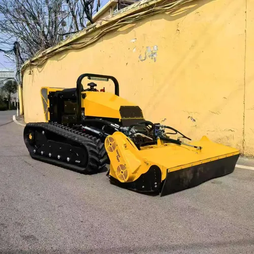 Fully hydraulic remote-controlled slope lawn mower