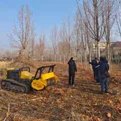 40HP Remote Controlled Land Reclamation Robot for Firebreak Clearing Stump Removal  Wasteland Widening