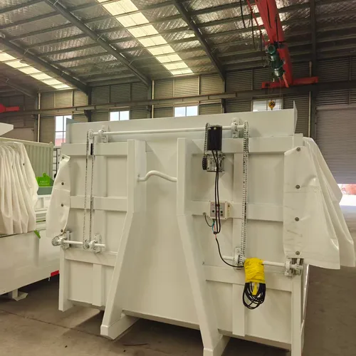 7CBM Hook Lift Waste Container 38002200800mm Roll Off Dumpster With 5mm Floor & Electric Tarpaulin Factory Price 18000 RMB