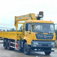 Used Dongfeng & Isuzu Chassis Truck Mounted Crane Changxing XCMG Lifting Arm Dual-Use Truck For Greening & Building Material Transport