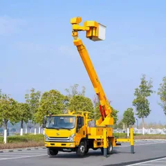 Used Straight & Articulated Aerial Work Vehicle 14/16/18/20/22m Second-Hand Boom Lift Truck For Street Light Maintenance Price 180000-380000