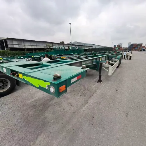 Export Standard Container Skeleton Trailer Light Weight 20ft 40ft Container Transport Chassis Semi-Trailer