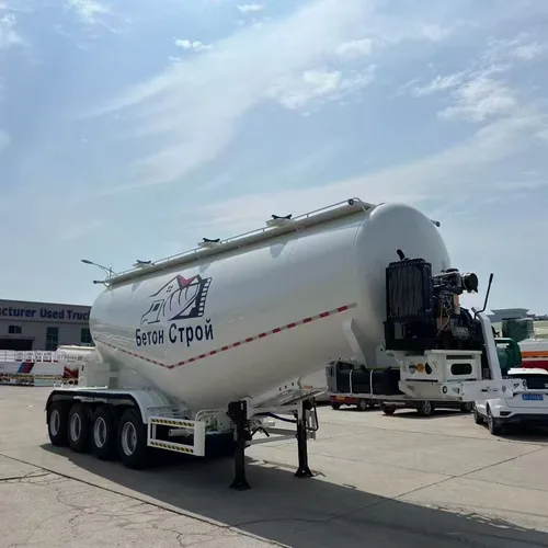 Export Horizontal Bulk Powder Material Tank Trailer 11000-135000mm Cement Transport Tank Semi-Trailer Multi Color Custom Dry Bulk Tank Trailer