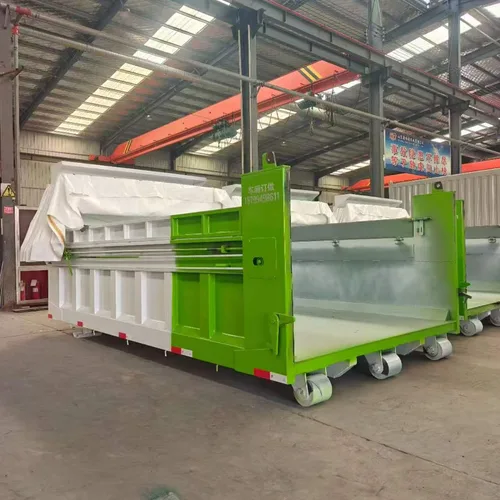 7CBM Hook Lift Waste Container 38002200800mm Roll Off Dumpster With 5mm Floor & Electric Tarpaulin Factory Price 18000 RMB
