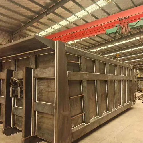 Custom Large Hydraulic Top Cover Hook Arm Muck Transfer Bin 30 Cubic Meter Engineering Waste Box Full Auto Hydraulic Enclosed Sanitation Roll Off Container