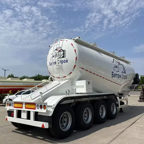 Export Horizontal Bulk Powder Material Tank Trailer 11000-135000mm Cement Transport Tank Semi-Trailer Multi Color Custom Dry Bulk Tank Trailer