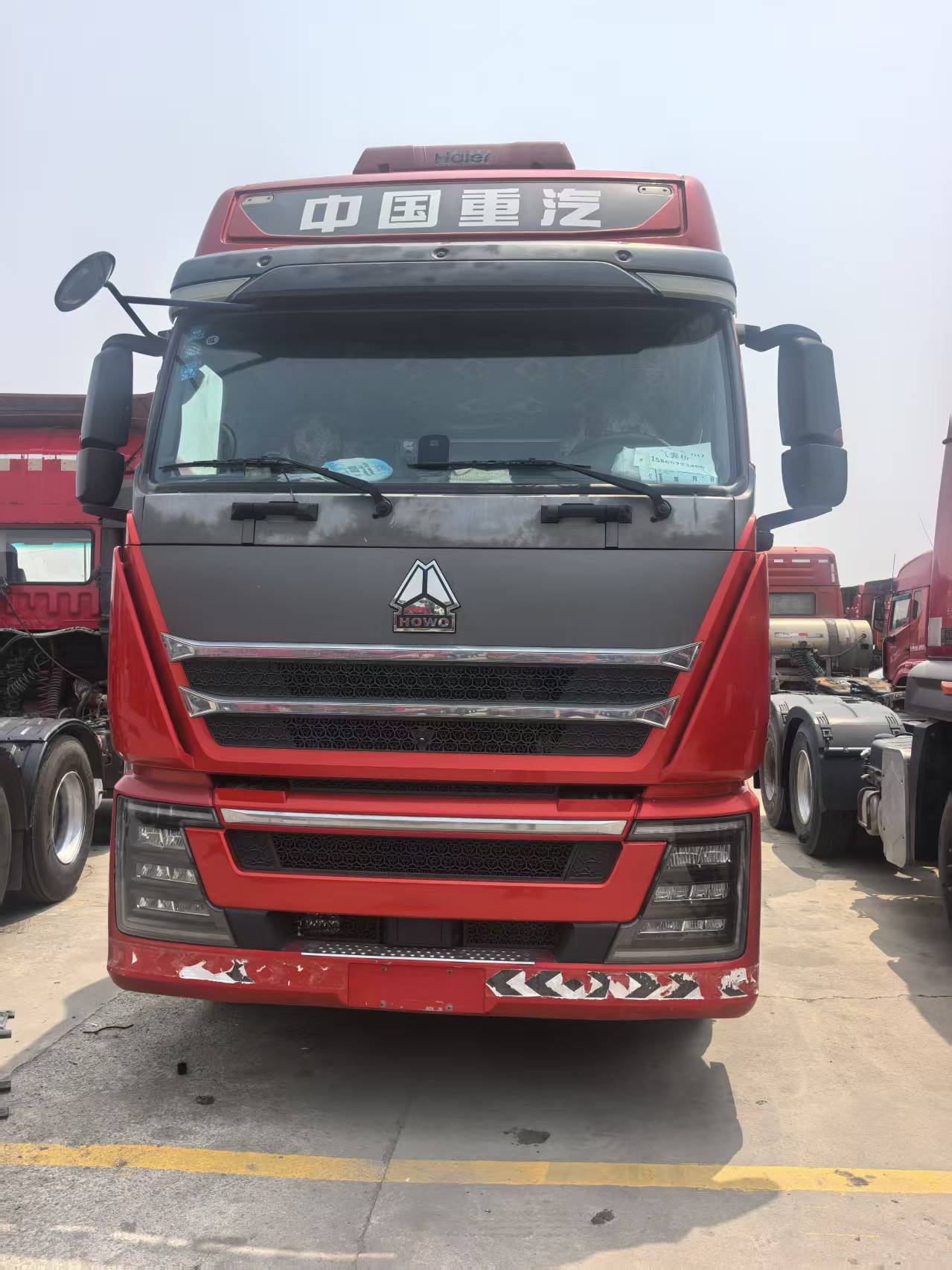Used Sinotruk Howo TH7 Tractor Truck, MC13 540HP AMT Auto Transmission with Hydraulic Retarder, 8 Airbag Suspension, Made Sep 2022, Price 23000 USD