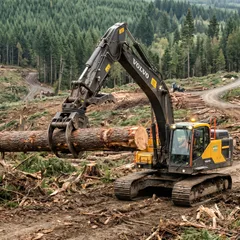 High-Performance Forestry Excavator | 30-Ton Heavy-Duty Log Loader for Global Export