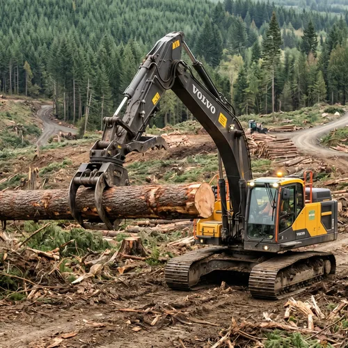 High-Performance Forestry Excavator | 30-Ton Heavy-Duty Log Loader for Global Export