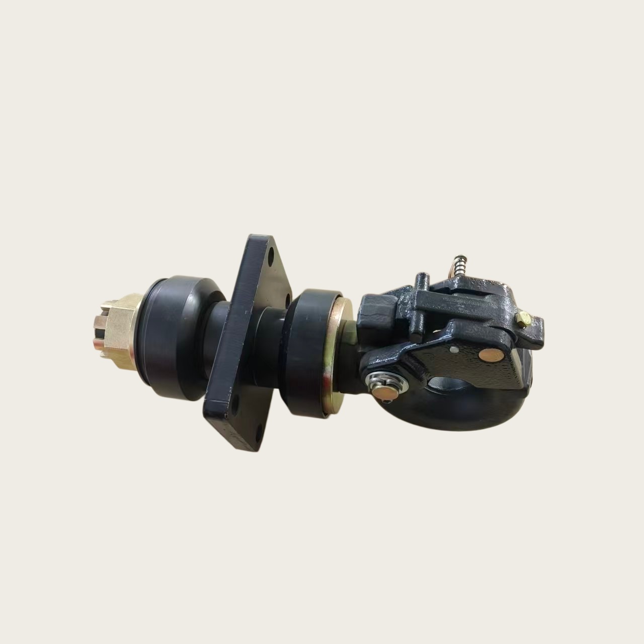 WEQ75 Dual Rubber Shock Absorbing Pintle Hook For Large Mine Dump & Oversize Transport Semi-Trailer