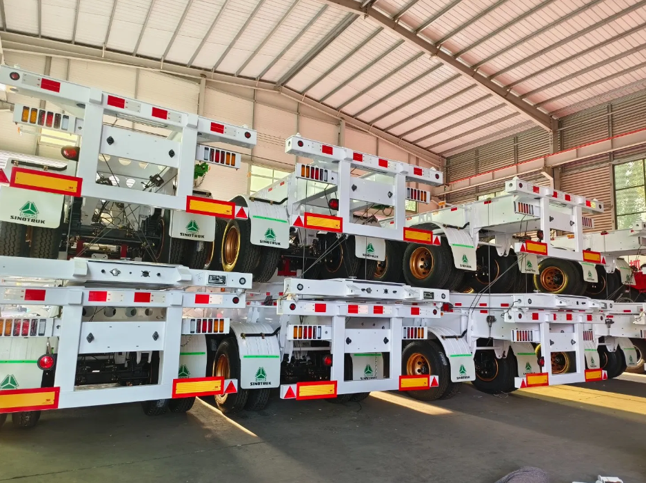 Export Skeleton Semi-Trailer Mechanical/Air Suspension Container Transport Skeleton Truck New Ready Stock