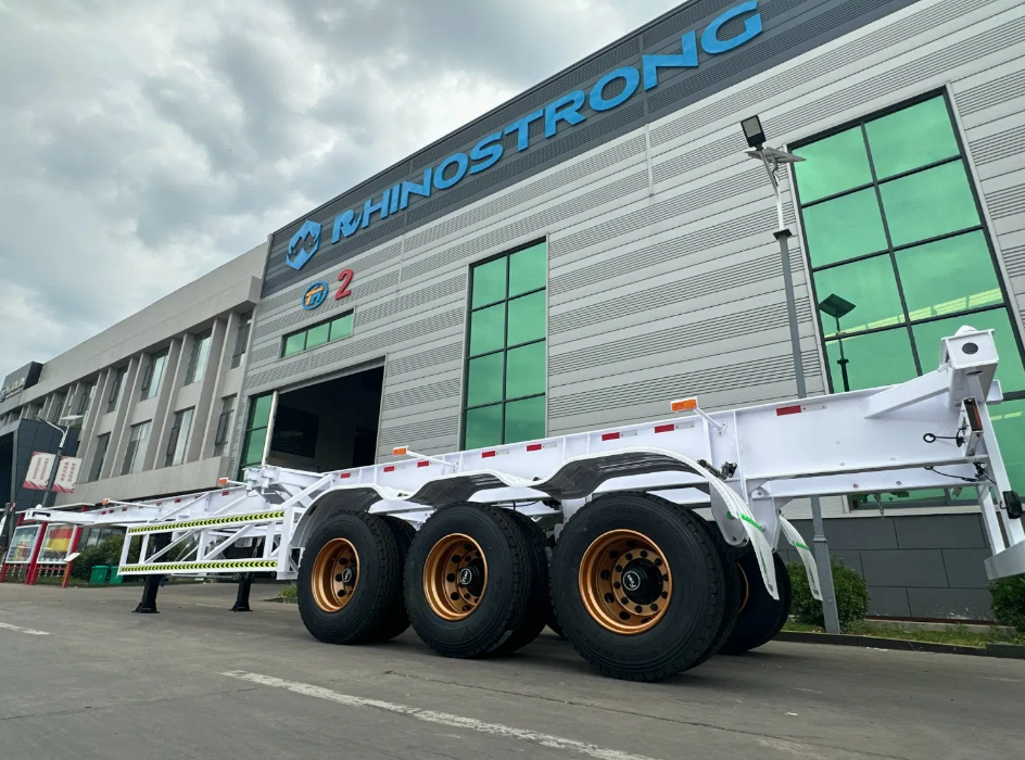 Export Skeleton Semi-Trailer Mechanical/Air Suspension Container Transport Skeleton Truck New Ready Stock