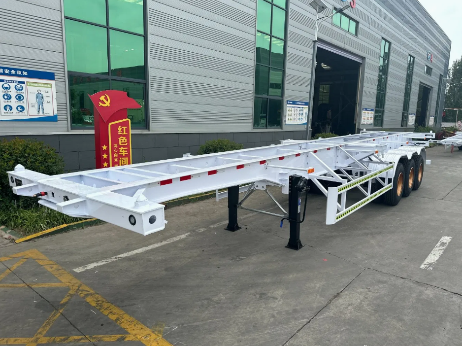 Export Skeleton Semi-Trailer Mechanical/Air Suspension Container Transport Skeleton Truck New Ready Stock