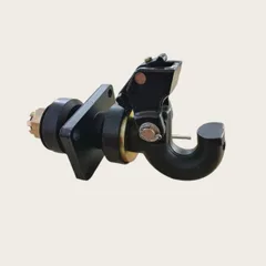 WEQ75 Dual Rubber Shock Absorbing Pintle Hook For Large Mine Dump & Oversize Transport Semi-Trailer