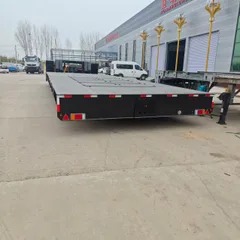 Factory Price Detachable Gooseneck Lowbed Trailer 120 Ton Hydraulic Lowboy Semi Trailer for Excavator Transport