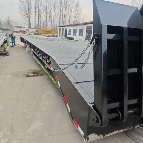 Factory Price Detachable Gooseneck Lowbed Trailer 120 Ton Hydraulic Lowboy Semi Trailer for Excavator Transport