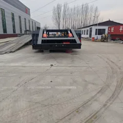 Factory Price Detachable Gooseneck Lowbed Trailer 120 Ton Hydraulic Lowboy Semi Trailer for Excavator Transport
