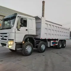 Sinotruk Howo 4-Axle 8*4 Heavy-Duty Dumper For Sand Coal Infrastructure Second-Hand Tipper Lorry