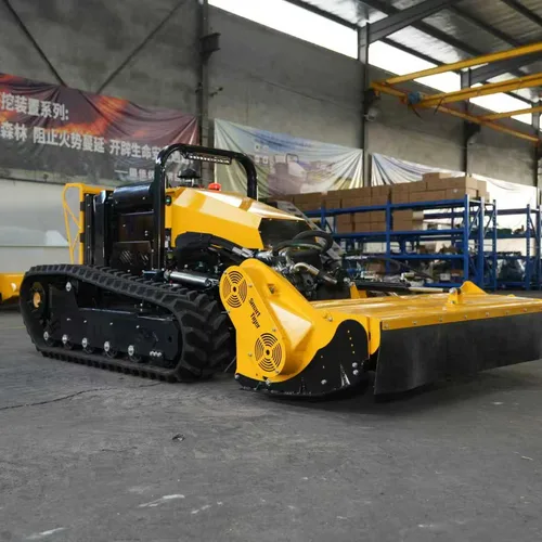 40HP All Terrain Full Hydraulic Remote Controlled Slope Mowing & Shredding Robot for Photovoltaic Plants Dykes and Embankment Slope Protection