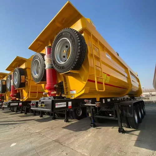 Brand New 3-Axle U-Type Rear Tipper Semi Trailer Mining Sand Muck Dump Semi-Trailer For Ore Transport