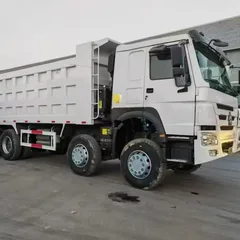 Sinotruk Howo 4-Axle 8*4 Heavy-Duty Dumper For Sand Coal Infrastructure Second-Hand Tipper Lorry