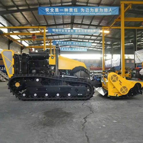 40HP All Terrain Full Hydraulic Remote Controlled Slope Mowing & Shredding Robot for Photovoltaic Plants Dykes and Embankment Slope Protection