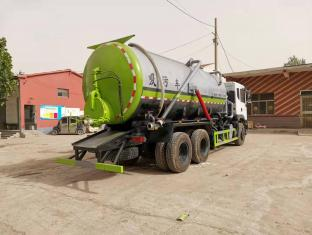 17.9 Cubic Meter Vacuum Sewage Suction Truck 6x4 Dongfeng Huashen, Septic Tank Manure Transport Sanitation Vehicle