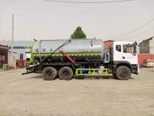 17.9 Cubic Meter Vacuum Sewage Suction Truck 6x4 Dongfeng Huashen, Septic Tank Manure Transport Sanitation Vehicle