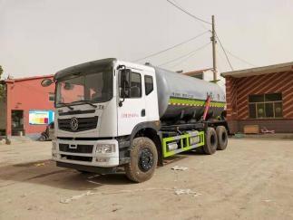 17.9 Cubic Meter Vacuum Sewage Suction Truck 6x4 Dongfeng Huashen, Septic Tank Manure Transport Sanitation Vehicle