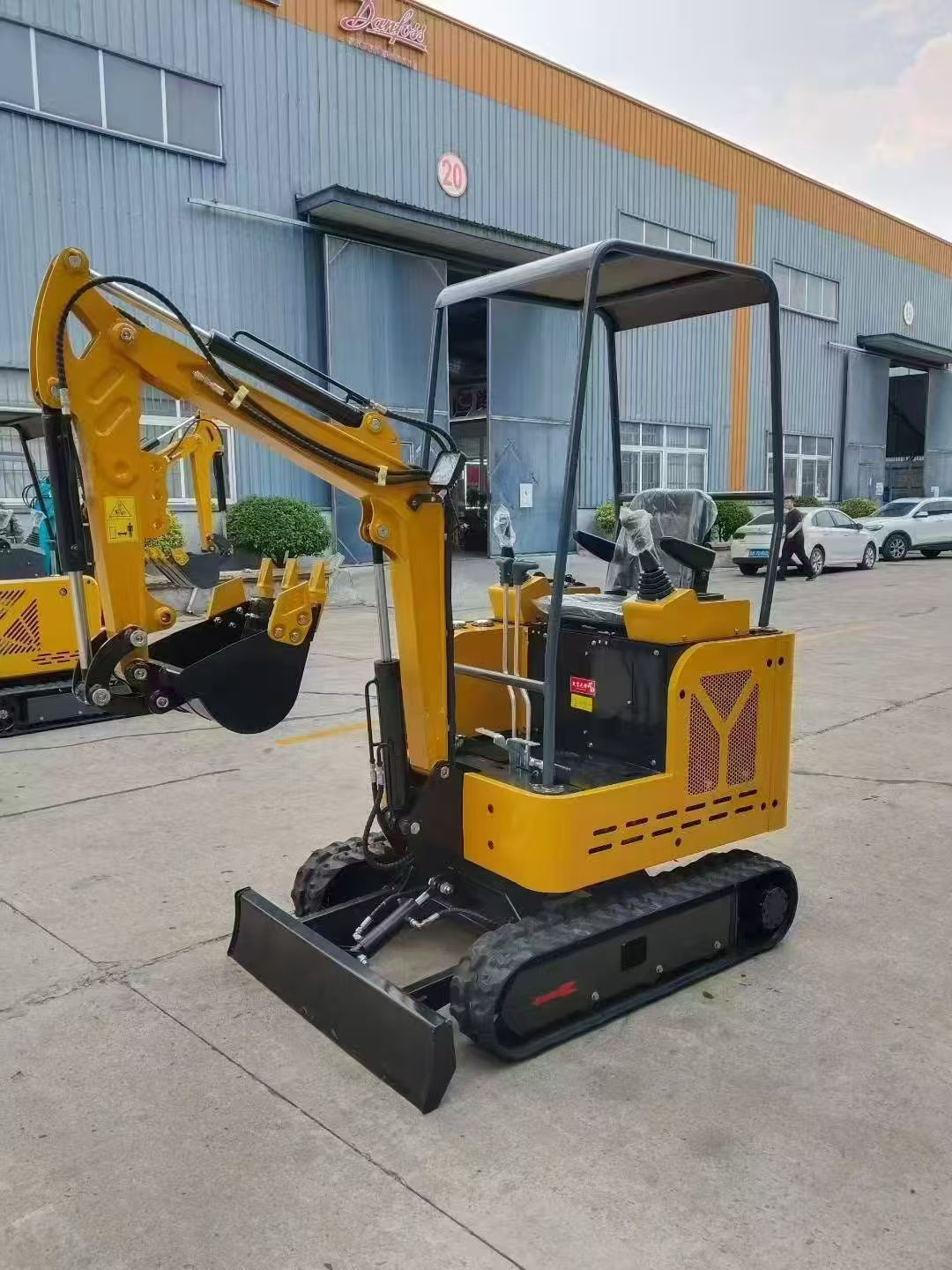 JD-17 Mini Excavator 1.7 Ton Laidong 26HP Rubber Track Micro Digger For Orchard Greenhouse Demolition