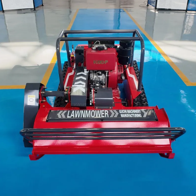 GC-192-100C Remote Control Crawler Diesel Lawn Mower 15HP 60° Slope Orchard 100cm Width Grass Shredder CE EPA Export Certified