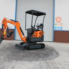 Mini Excavator With 0.02m³ Bucket, Single Cylinder Diesel Small Digger For Indoor Demolition & Landscaping
