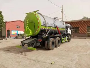 17.9 Cubic Meter Vacuum Sewage Suction Truck 6x4 Dongfeng Huashen, Septic Tank Manure Transport Sanitation Vehicle