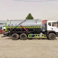17.9 Cubic Meter Vacuum Sewage Suction Truck 6x4 Dongfeng Huashen, Septic Tank Manure Transport Sanitation Vehicle