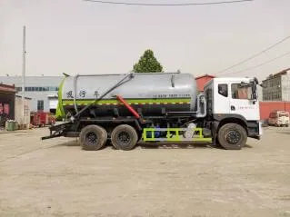 17.9 Cubic Meter Vacuum Sewage Suction Truck 6x4 Dongfeng Huashen, Septic Tank Manure Transport Sanitation Vehicle