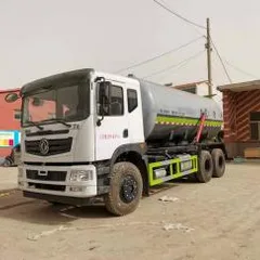 17.9 Cubic Meter Vacuum Sewage Suction Truck 6x4 Dongfeng Huashen, Septic Tank Manure Transport Sanitation Vehicle