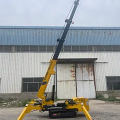 Mini Crawler Spider Crane Telescopic Boom Hydraulic Lifter For Indoor Narrow Space High-Altitude Lifting