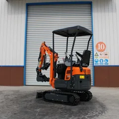 Mini Excavator With 0.02m³ Bucket, Single Cylinder Diesel Small Digger For Indoor Demolition & Landscaping