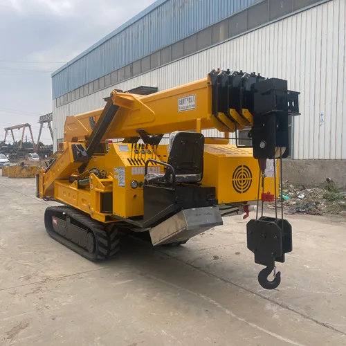 Large Tonnage Crawler Spider Crane With Operator Cabin Multi-Section Telescopic Boom Hydraulic Lifter For Factory Heavy Lifting