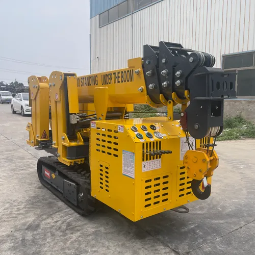 Mini Crawler Spider Crane Telescopic Boom Hydraulic Lifter For Indoor Narrow Space High-Altitude Lifting