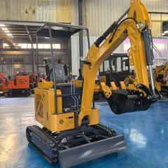 Model 1.3 Ton Mini Excavator Retractable Chassis Rubber Track Orchard Indoor Breeding Digger Ready Stock