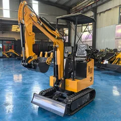 12A 1 Ton Mini Excavator Household Orchard Greenhouse Indoor Demolition Small Track Digger With Multi Attachments Ready Stock
