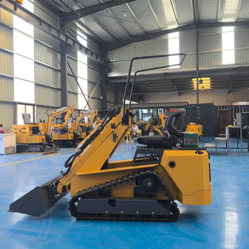 480S Track Mini Skid Steer Loader Rubber Track Compact Machine For Indoor Basement Narrow Aisle Ready Stock