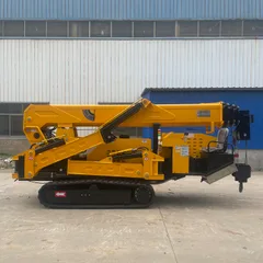 Large Tonnage Crawler Spider Crane With Operator Cabin Multi-Section Telescopic Boom Hydraulic Lifter For Factory Heavy Lifting