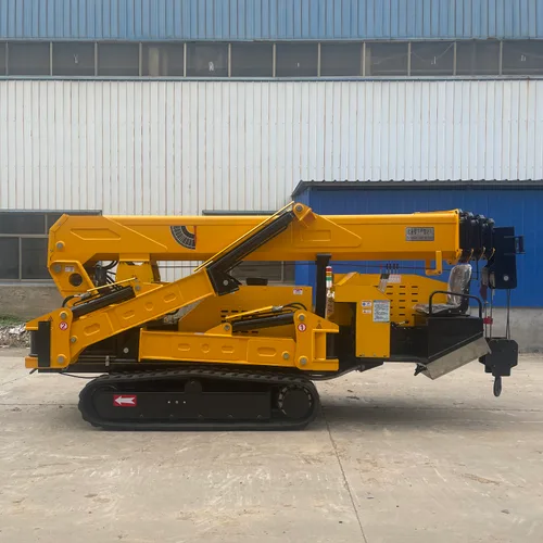 Large Tonnage Crawler Spider Crane With Operator Cabin Multi-Section Telescopic Boom Hydraulic Lifter For Factory Heavy Lifting