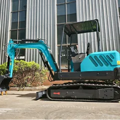 Model 35 3.3 Ton Zero Tail Mini Excavator Changchai 490 34kW Piston Pump Municipal Construction Digger