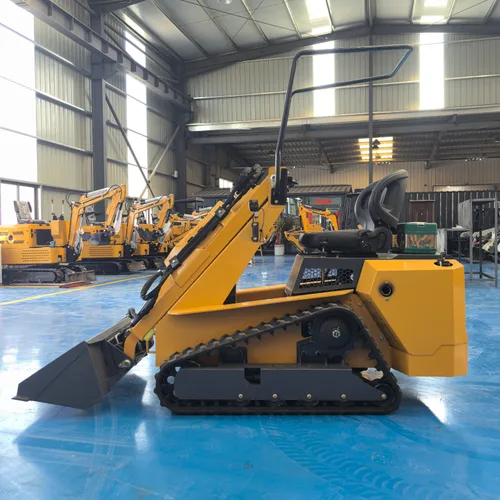 480S Track Mini Skid Steer Loader Rubber Track Compact Machine For Indoor Basement Narrow Aisle Ready Stock