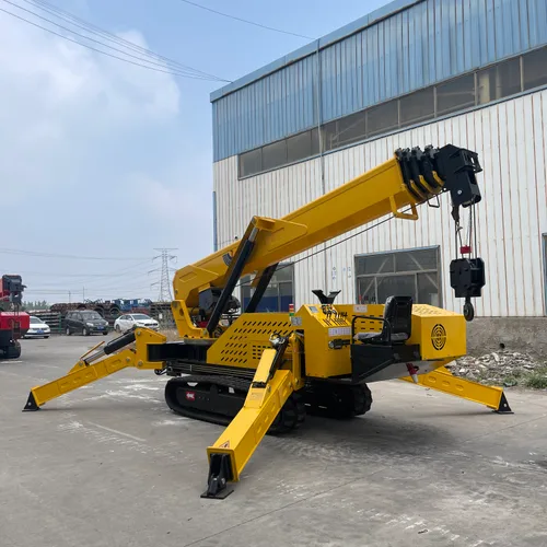 HC8.0A 8 Ton Spider Crane Hexagonal 5-Section Boom Dual Speed Crawler Lifter For Narrow Heavy Lifting
